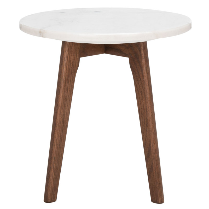 Corrigan Studio® Marini Round Marble End Table & Reviews | Wayfair